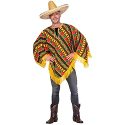 Metamorph Sierra Poncho - buntes Faschings Karnevals Kostüm (50)