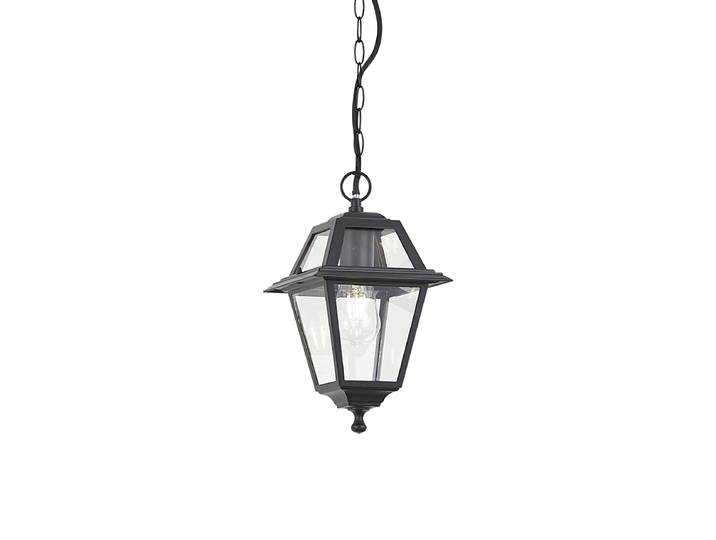Suspension d'extérieur classique noire IP44 - Berta