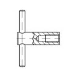 TOOLCRAFT 137859 Knebelmuttern M10 DIN 6305 Stahl brüniert 1 St.