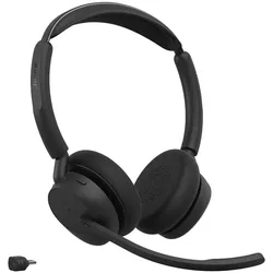 Jabra Evolve3 45 MS Stereo Headset On-Ear schwarz