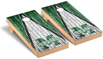 Skip's Garage Manhattan Jaspers Triangle Cornhole Board Set