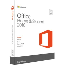 Office 2016 Home & Student für Mac ESD |Kein ABO|