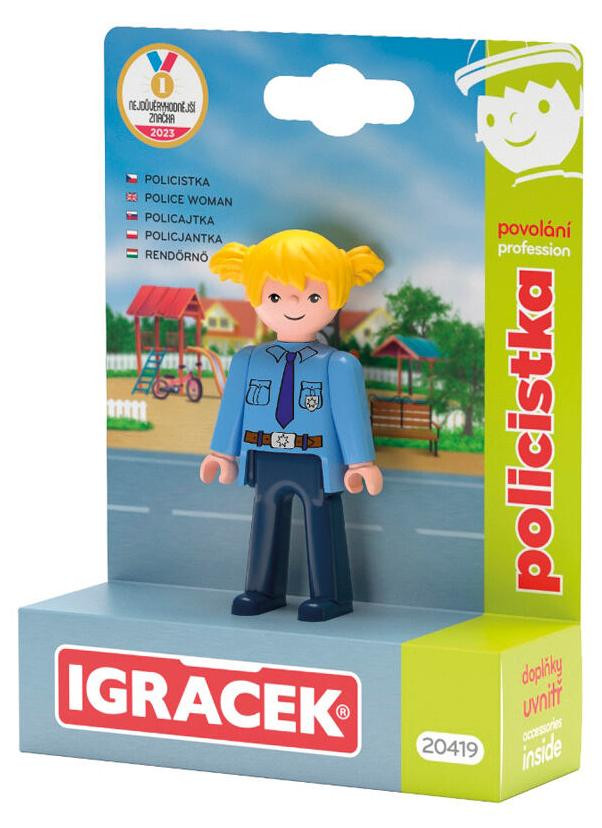 Efko IGRÁČEK Politievrouw figuur met accessoires