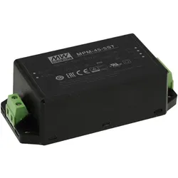 MeanWell, Spannungswandler, MPM-45-24ST Netzteil & Spannungsumwandler Indoor 45 W Schwarz