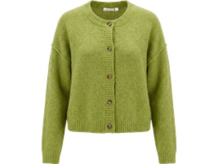 STRENESSE BLUE Cardigan en fine maille femme (Vert, XL)