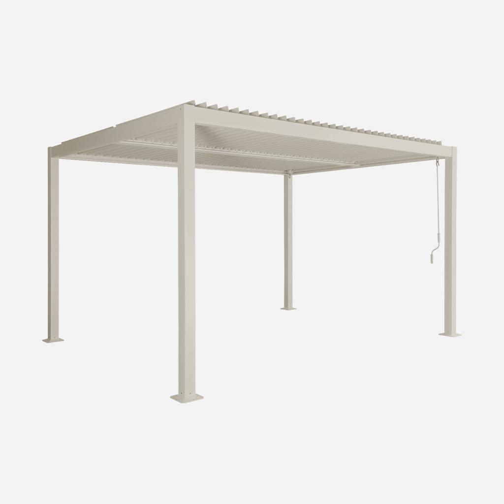 sweeek - Bioklimatische Pergola mit Lamellendach Palace 3x4m - Beige