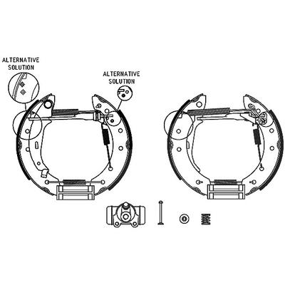 Hella Bremsbackensatz [Hersteller-Nr. 8DB355004-431] für Renault