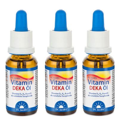 Vitamin Deka OEL DR Jacobs 3er-Pack 3x20 ml Tropfen zum Einnehmen