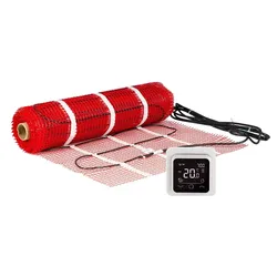 6 m2 Set Elektrische Fußbodenheizung 900 Watt 1200 x 50 cm + WiFi Raumthermostat C16