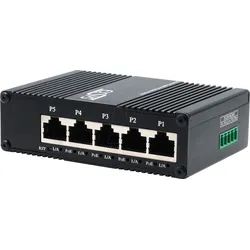 EXSYS 62030MPOE - Switch, 5-Port, Gigabit Ethernet, PoE+, Industrial
