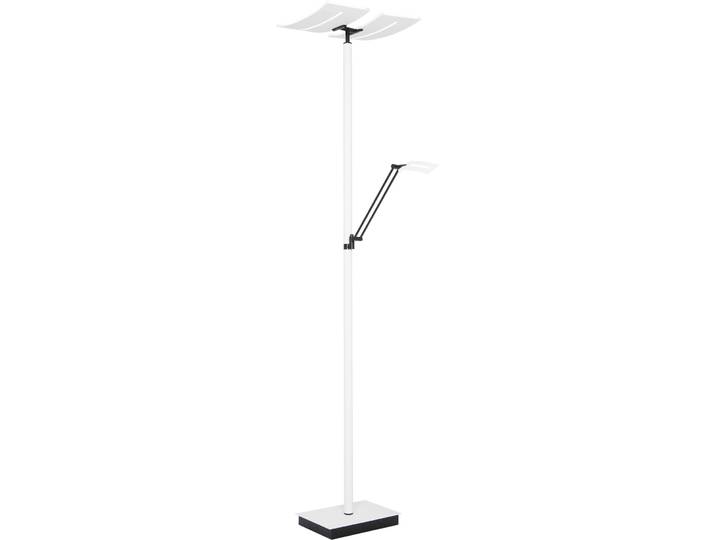 Stehlampe Yuna Weiss Aluminium/Eisen 4200 lm Dimmbar H 185 cm - LED - Lichtfarbe: Warmweiss - Kaltes Tagesweiss- LED Energiesparlampe