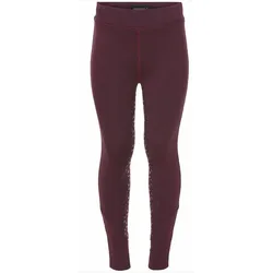 Equipage Kinderreithose Dai Kinderleggings Deep Berry Rot, Größe: 128