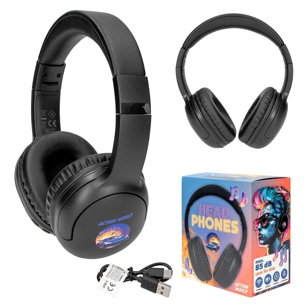 Dino World - Action World Headphone - Black (0413801)
