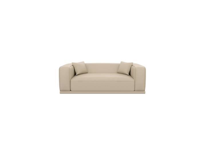 3-Sitzer Design Echtleder Sofa „Bellara“ Echtleder Beige BLOOMINGLOFT Collection