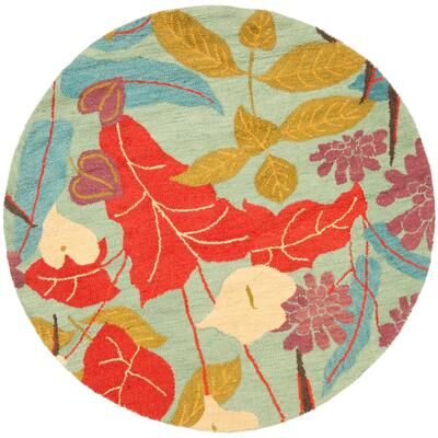 SAFAVIEH Handmade Blossom Verona Modern Floral Wool Rug