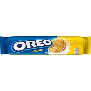 Oreo Kekse Golden, mit Cremefüllung, laktosefrei & vegan, 154 g