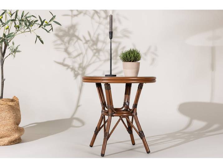 Kaffeetisch Sarge - Ø60 in der Farbe Braun - Braun - Luxusbetten24