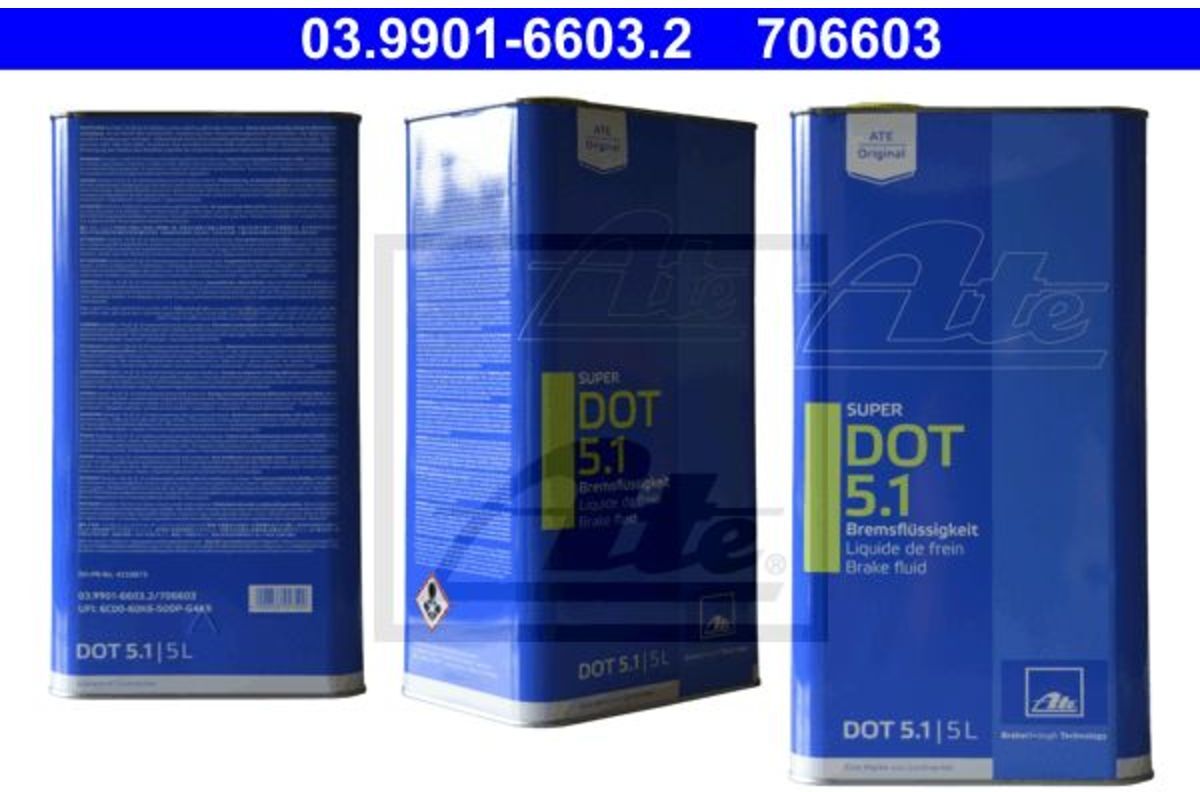 Bremsflüssigkeit ATE 03.9901-6603.2 Super DOT5.1 5L