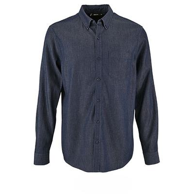 Herren Denim Hemd Barry | SOLO INVEST FRANCE SAS | Farbe: Denim Brut | M