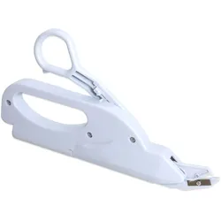 Automatische Akku Schere - Präzises Schneiden von Stoff & Papier - Mühelose Handhabung, verstellbare Führung 1.5-3.0cm - Ideal für Nähen, Basteln, DIY & Büro