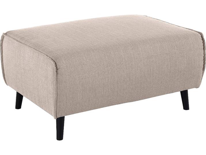 Hocker DOMO COLLECTION Amora , beige, B:97cm H:47cm T:66cm, Struktur (100% Polyester);Struktur grob (100% Polyester);Luxus-Microfaser (100% Polyester), Hocker, Hocker, Fusshöhe passend für gängige Saugroboter