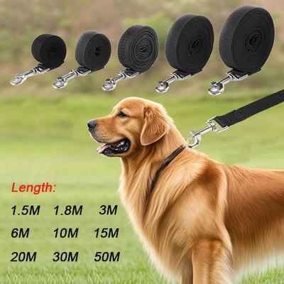 Pet Hub Extra Long 20m Dog Training Leash, Durable Nylon Rope Lead For Recall, Obedience, And Outdoor Adventures With Large Dog 30m