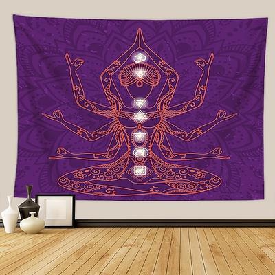 indische sieben chakra meditation wandteppich yoga studio wandteppich raumdekoration innerer frieden wandteppich reiki spirituelles heilendes geschenk