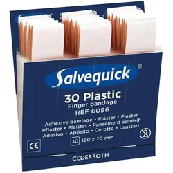 Salvequick, Pflaster, Refill Pflaster-Strips wasserfest (30x)