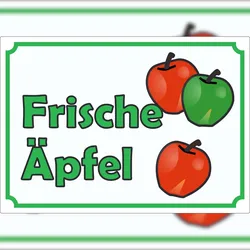 HB-Druck Werbeaufkleber Aufkleber Äpfel A3 (297x420mm)