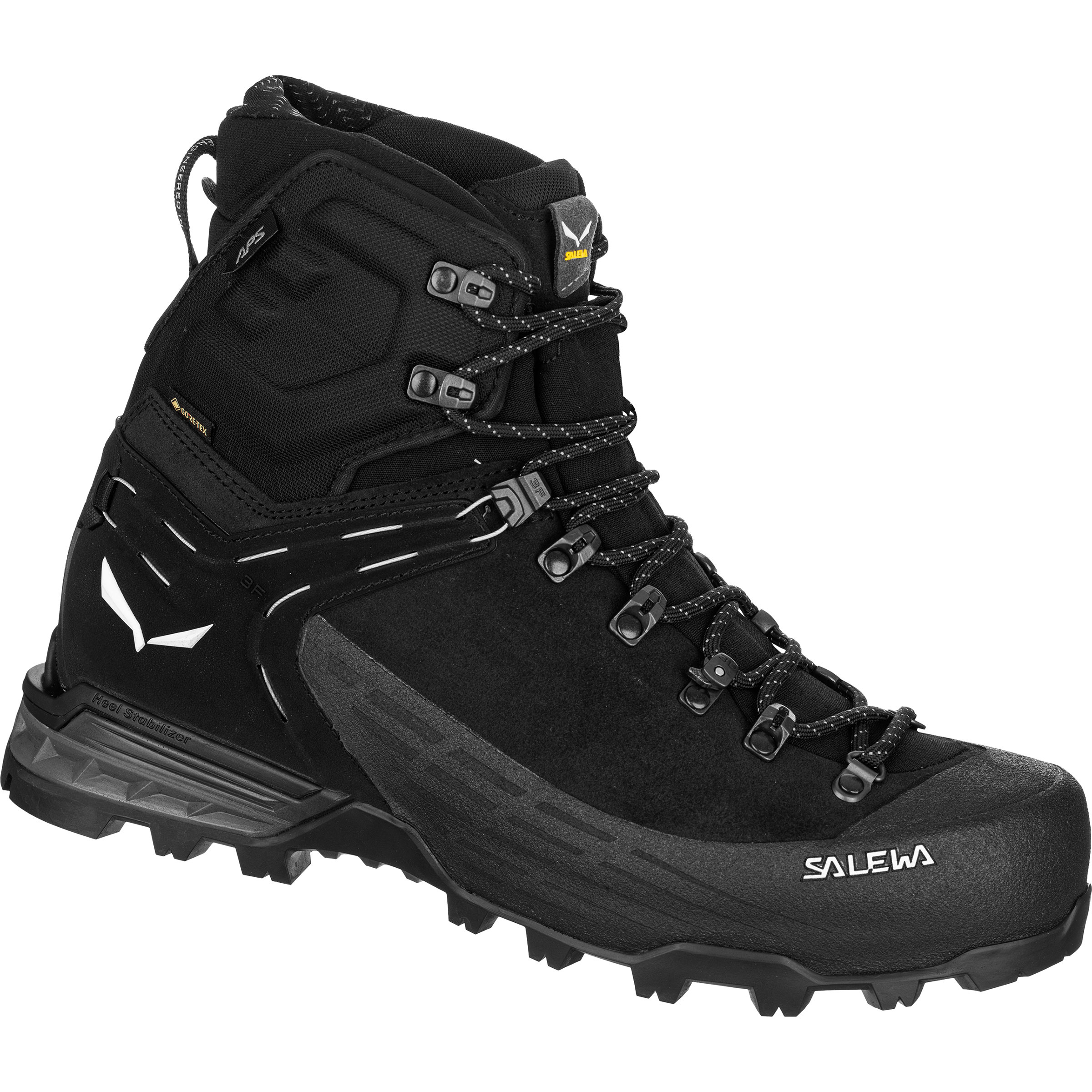 Salewa Ortles Ascent Mid GTX Herren Wanderschuhe schwarz Größe 41 Bergsteigen | Hochtour Isolierend