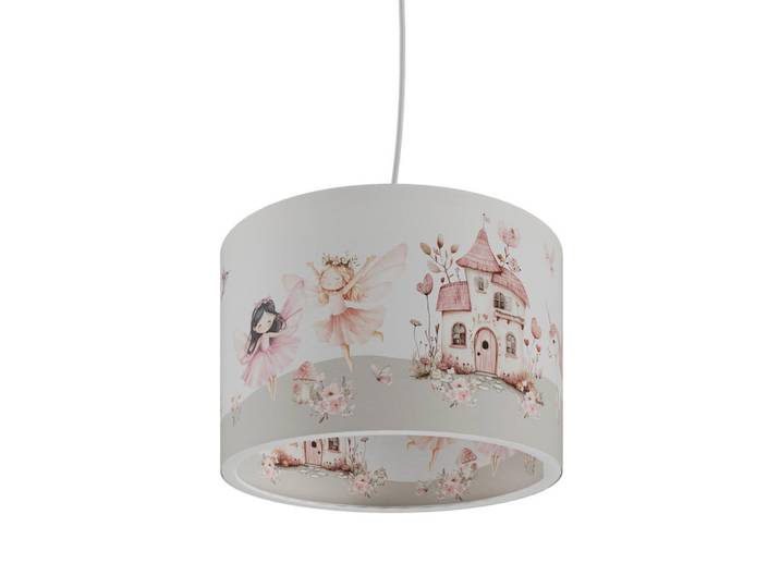 Kinderhängeleuchte, Weiss, Kunststoff, 35x35x20 cm, Lampen & Leuchten, Innenbeleuchtung, Kinderlampe