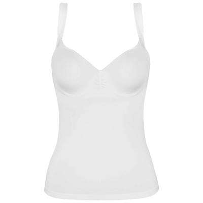 BH-Hemd VIANIA "BH Hemd Basic", Damen, Gr. 85, Cup B, weiß, Stoff, Obermaterial: 90% Polyamid PA. 10% Elasthan EL., BHs BH-Hemd