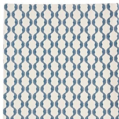 "Thea Wave Stripe Drapery Panel - Indigo, 50""W X 96""L - Ballard Designs"