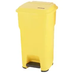 Treteimer Vileda Hera - 60 L Pedalbehälter, gelb mit HACCP-Empfehlungen zur berührungslosen Nutzung