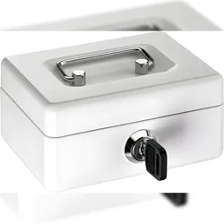 Alco Geldkassette Mini-Box Stahlblech 125x95xx60mm weiß