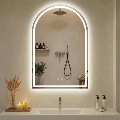 Fusion Finds LED Bathroom Mirror Arched Vanity Mirror With Backlit Color Lights & Anti Fog d
