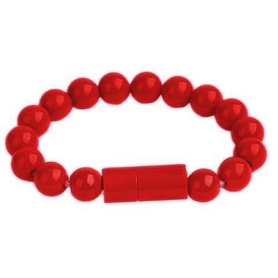 Beaded Charging Bracelet Red Other Brands