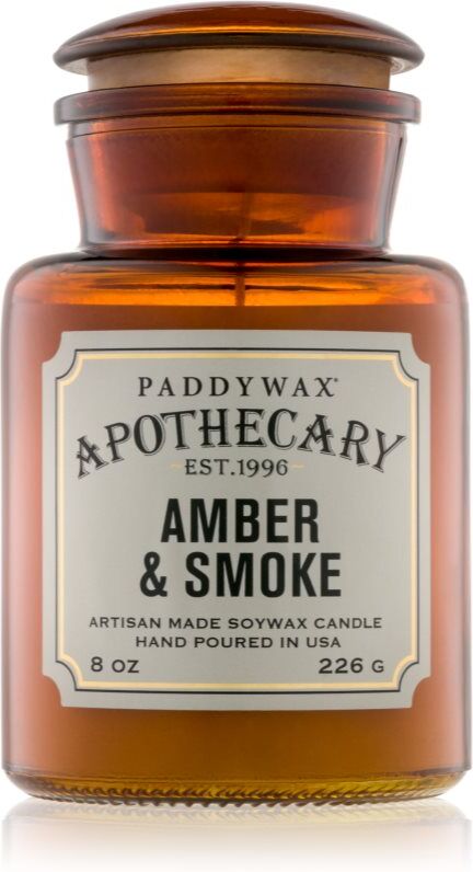 Paddywax Apothecary Amber & Smoke scented candle 226 g