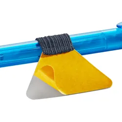 10 Stiftschlaufe selbstklebend anthrazit, Kunststoff, Kautschuk