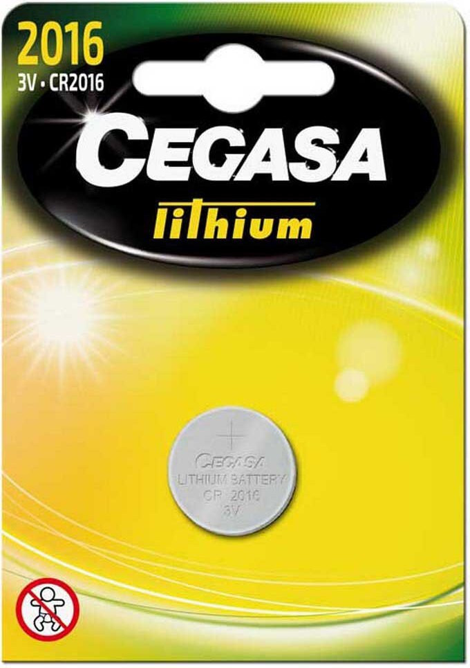 Cegasa Lithium knoopcel batterij CR2016, 3V, blisterverpakking