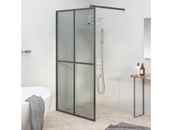 Vidaxl Walk -In -Duschbildschirm 100x195 cm dunkler Temperament