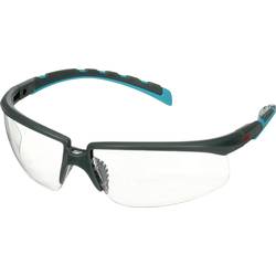 3M S2001SGAF-BGR Schutzbrille mit Antibeschlag-Schutz, mit Antikratz-Schutz Türkis, Grau EN 166 DIN 166