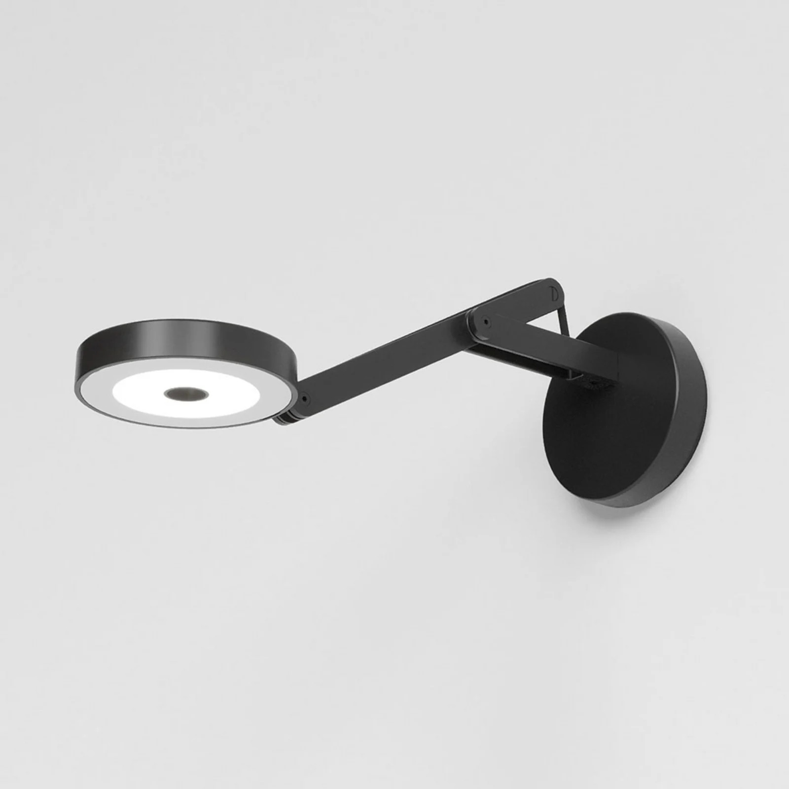 Rotaliana String W0 DTW Wandlamp - Matt Black/Black - Metaal