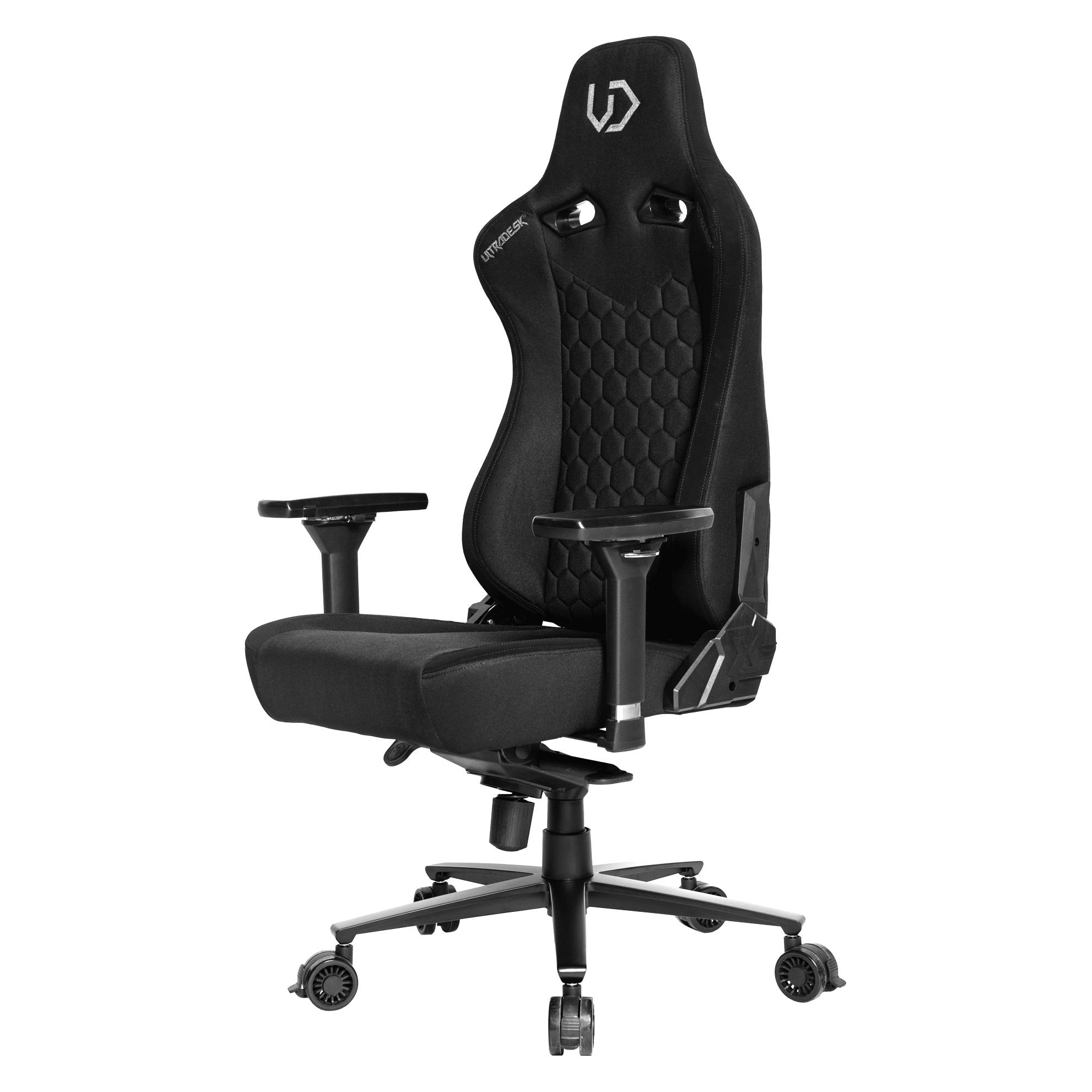 Ultradesk Premium Gaming Chair Throne Gaming Chair Fabric (UDESK-TH-BK)