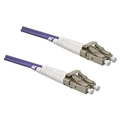 Dinic LWL Kabel OM4, 50µ, LC / LC Stecker Multimode, erikaviolett, duplex, LSZH, 100m (100 m) (40926127)