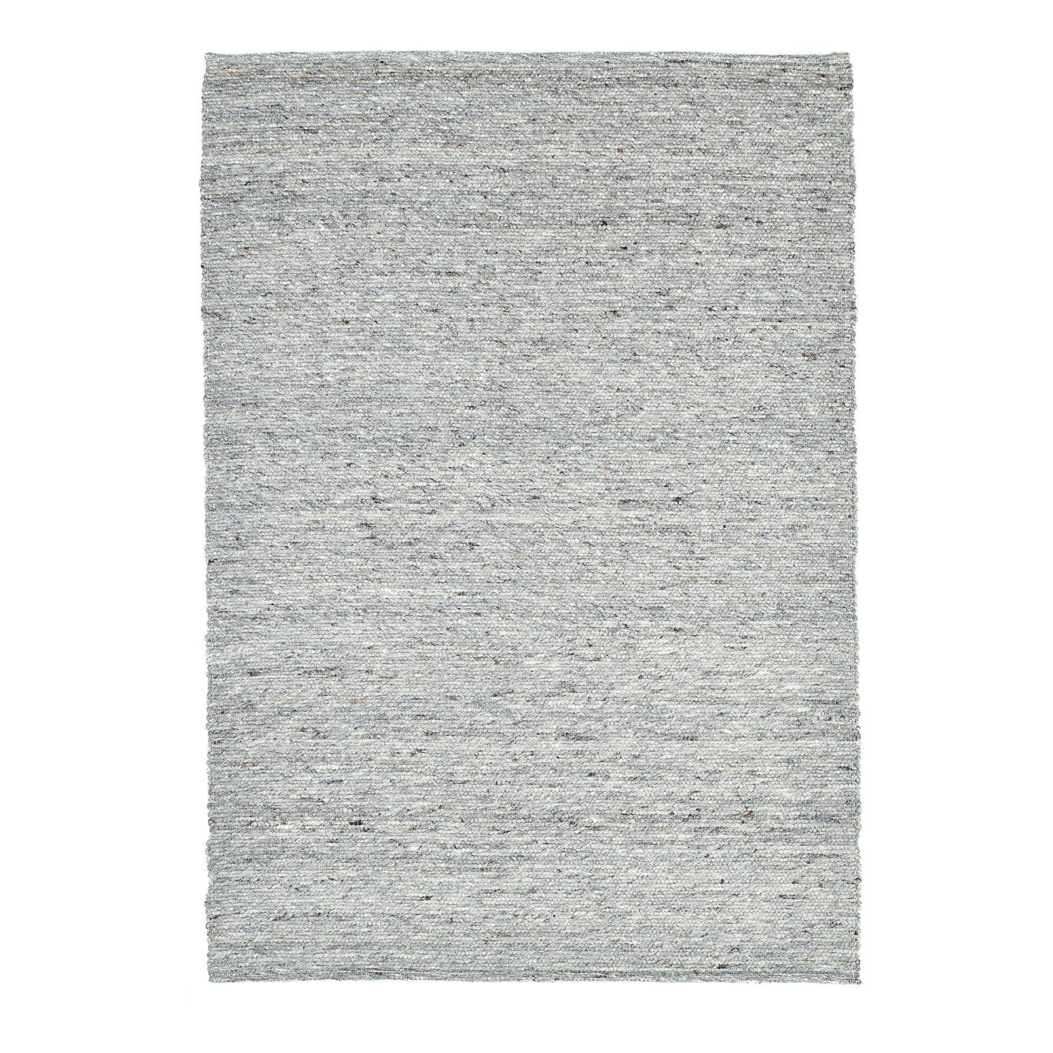 home24 Wollen vloerkleed Alpen grijs, 40 x 60 cm