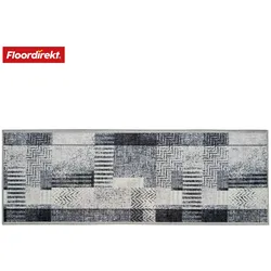 Floordirekt Teppich-Läufer auf Maß   Cordoba   Grautöne mit Muster   rutschfest & robust