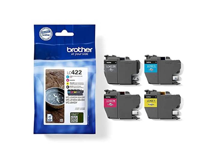 Brother LC422VAL - Pack de Cartouches d'Encre Originales (4 Couleurs)