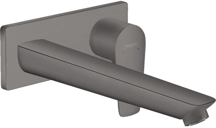 Hansgrohe Talis E Fertigmontageset 71734340 Unterputz-Waschtischeinhebelmischer, brushed black chrome, Auslauf 225 mm