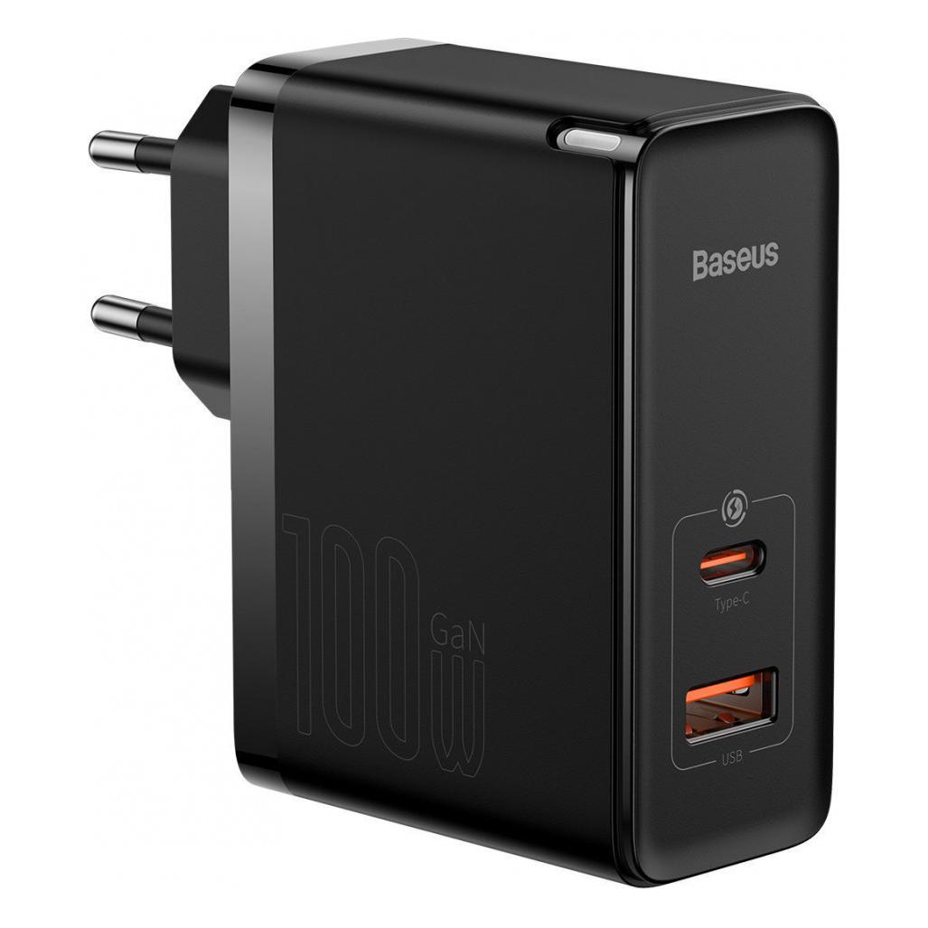 Baseus 100W GaN5 Pro Fast Charger (100 W, 2 Ports) (CCGP090201)